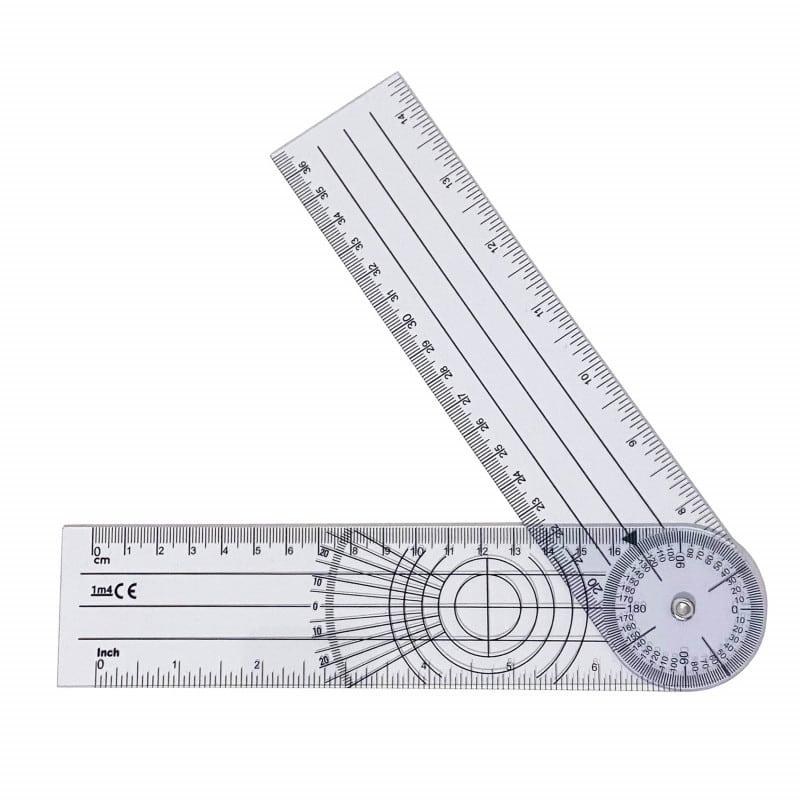 Goniometer Winkelmesser für Orthopädie und Physiotherapie - medizinisches Messinstrument von 1M4 UG - Med-Praxisbedarf