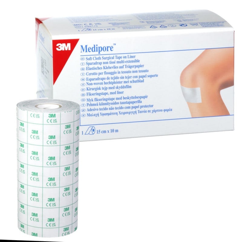 Rolle 3M Medipore Klebevlies - weiches Vliesmaterial, für sensible Hautpartien - Med-Praxisbedarf