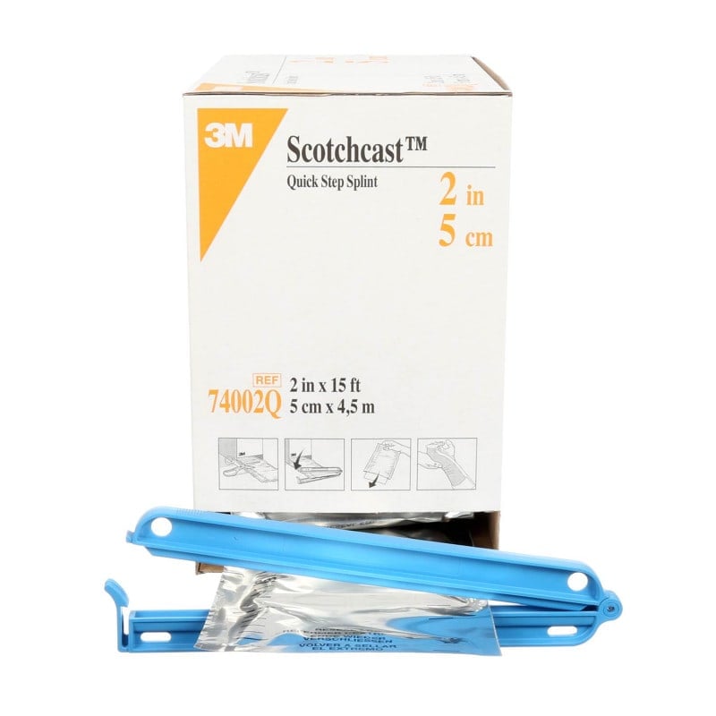 Scotchcast Quick Step Splint beidseitig gepolstert - individuell zuschneidbare Schiene - Med-Praxisbedarf
