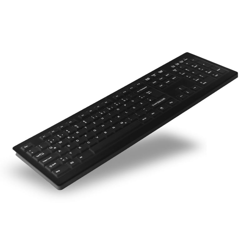 Desinfizierbare Tastatur im Detail - robuste Tasten der AK-C8100 für den medizinischen Alltag - Med-Praxisbedarf