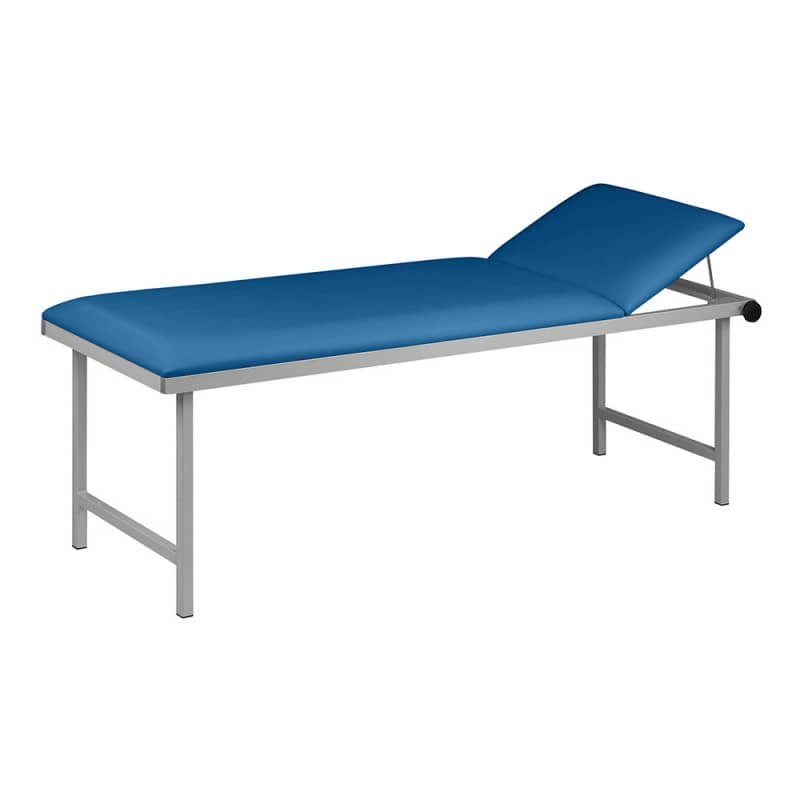 EKG-Liege mit verstellbarem Kopfteil - Breite 80 cm, komfortable Polsterung, Maße 190x80x65 cm - Med-Praxisbedarf