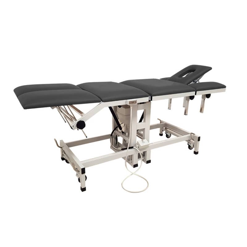 Elektrisch höhenverstellbare Patientenliege - siebenteilige Polsterung, für Chiropraktiker und Orthopäden - Med-Praxisbedarf