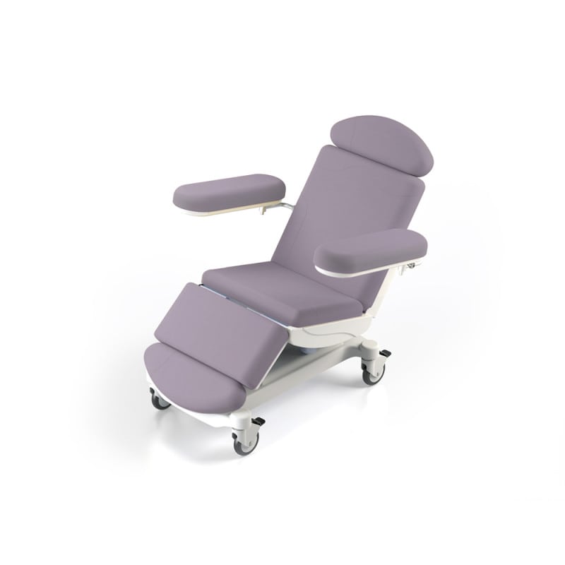 MICRA Dialysestuhl von ARSIMED - Detailansicht der ergonomischen Rückenlehne und Polsterung - Med-Praxisbedarf