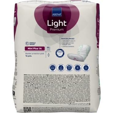 Inkontinenzeinlage Mini Plus 1A von ABENA Light Premium - Einlage mit sicherer Passform für den Tag - Med-Praxisbedarf