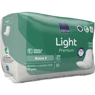 Inkontinenzeinlagen Light Premium Extra 3 - für leichte bis mittlere Inkontinenz mit Fixierstreifen - Med-Praxisbedarf