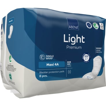 ABENA Light Premium Einlagen in Größe Maxi 4 A - zuverlässiger Schutz bei Inkontinenz - Med-Praxisbedarf