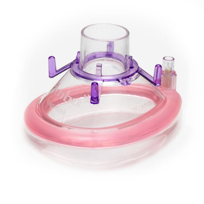 Ambu King Mask transparent - Beatmungsmaske mit Standard-15mm-Connector - Med-Praxisbedarf