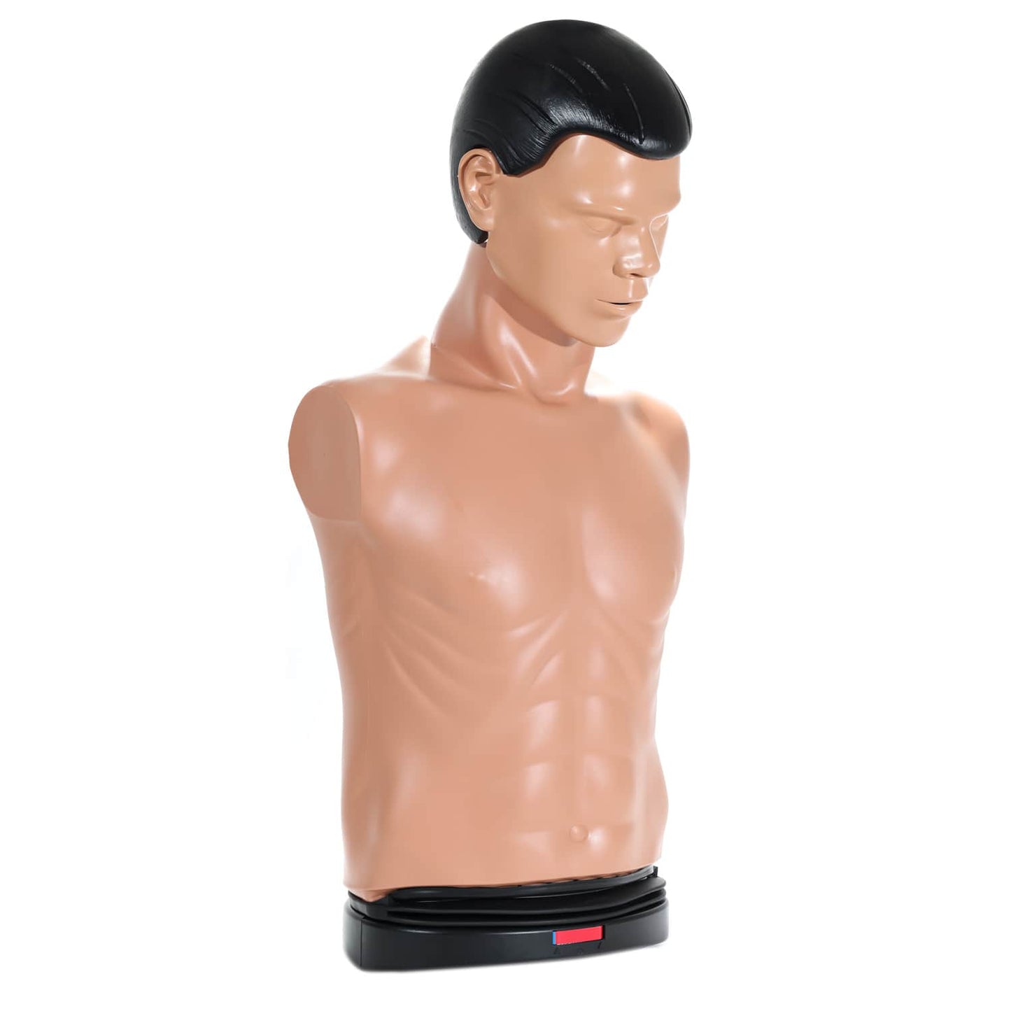 AmbuMan Basic in Gebrauch - Handposition für Herzdruckmassage üben - Med-Praxisbedarf