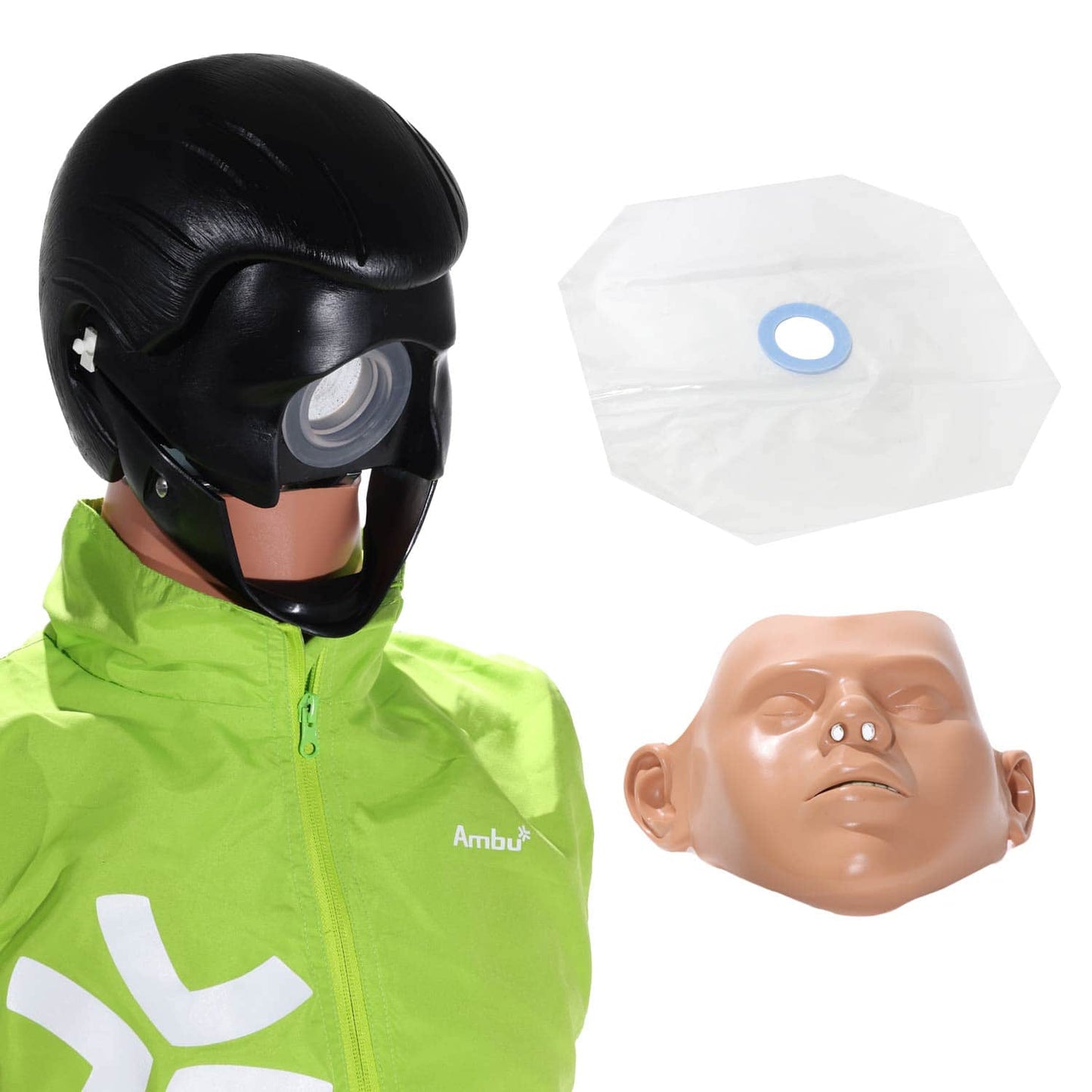 AmbuMan Basic mit Verpackung - Trainingsgerät für BLS-Algorithmen - Med-Praxisbedarf