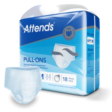 Attends Pull-Ons 6 seitliche Ansicht - atmungsaktive Inkontinenzhose für regelmäßigen Verlust, latexfrei - Med-Praxisbedarf
