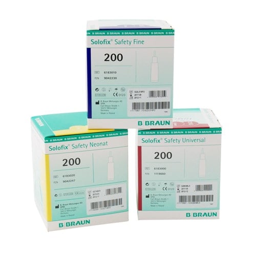 Solofix Safety Lanzetten Einzeldarstellung - Einmal-Lanzette mit steriler Nadel für Diabetes und Blutzuckermessung - Med-P...