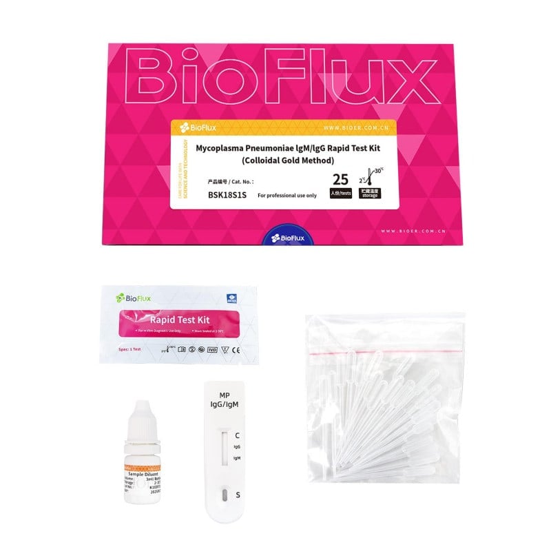 BIOFLUX M. pneumoniae Antikörper-Test - qualitativer Schnelltest für Mykoplasmen-Infektionen - Med-Praxisbedarf