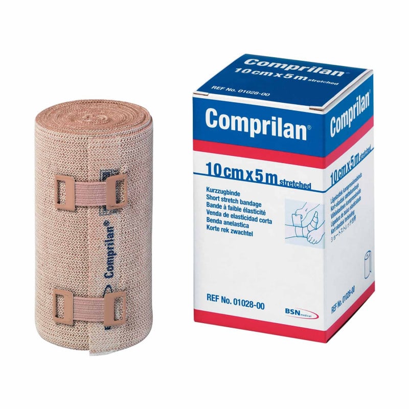 Kompressionsbinde Comprilan Kurzzug - aus Baumwolle für sanften Druckverband - Med-Praxisbedarf