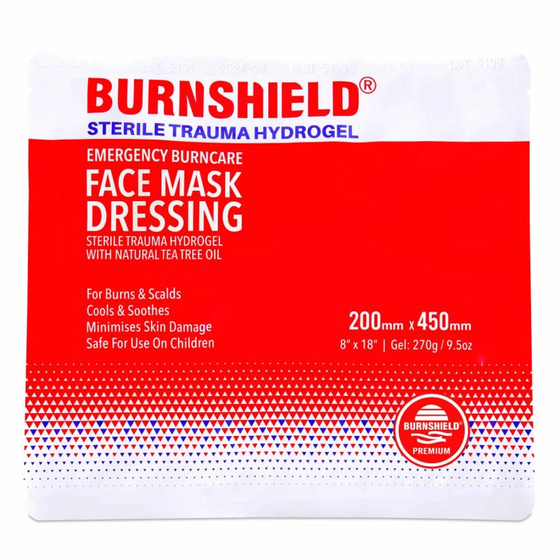BURNSHIELD Gesichtsmaske - sterile Wundauflage für Verbrennungen im Gesicht - Med-Praxisbedarf