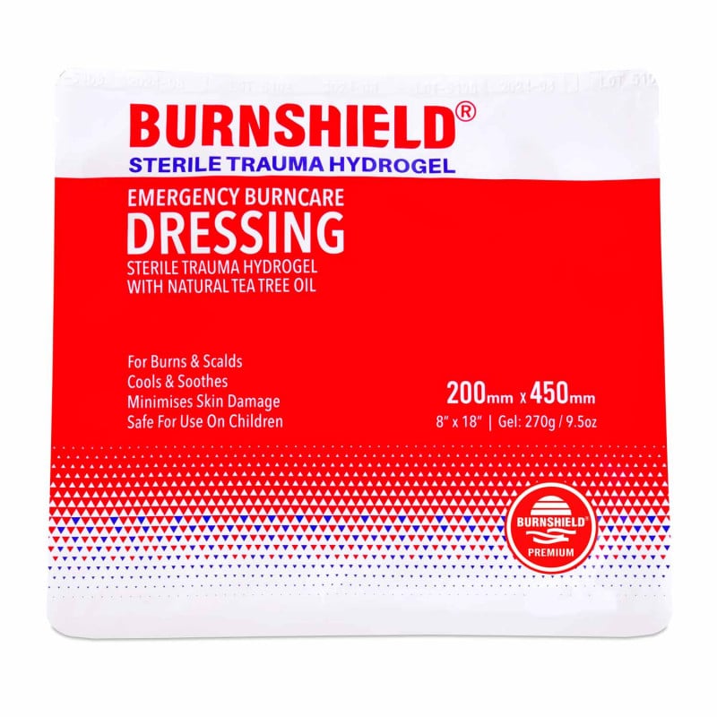BURNSHIELD Hydrogel Wundverband - absorbiert Wärme und minimiert Hautschäden - Med-Praxisbedarf
