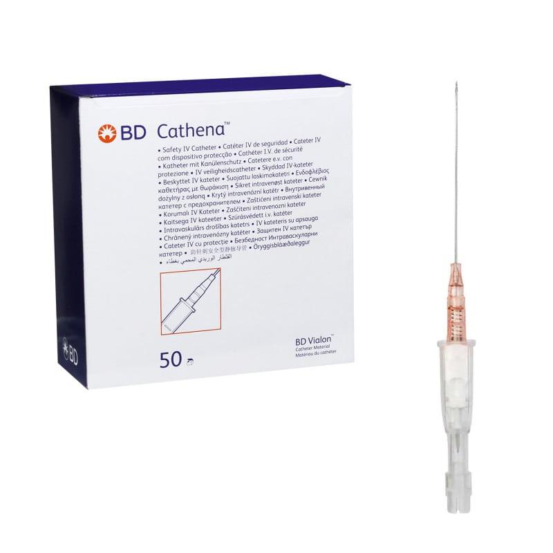 Sicherheitsverweilkatheter verschiedene Größen - BD Cathena Vergleichsbild - Med-Praxisbedarf
