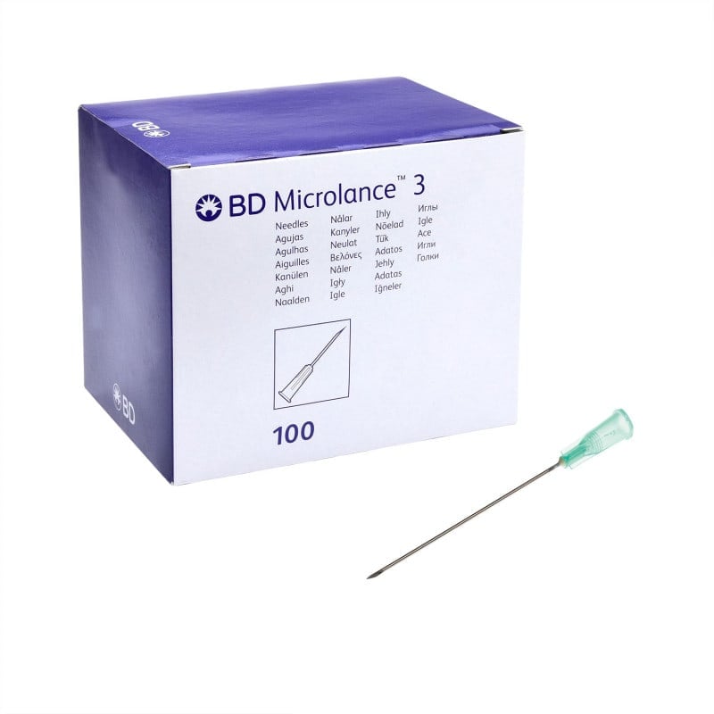 Verschiedene BD Microlance 3 Kanülen - Vergleich der Farbcodierungen - Med-Praxisbedarf