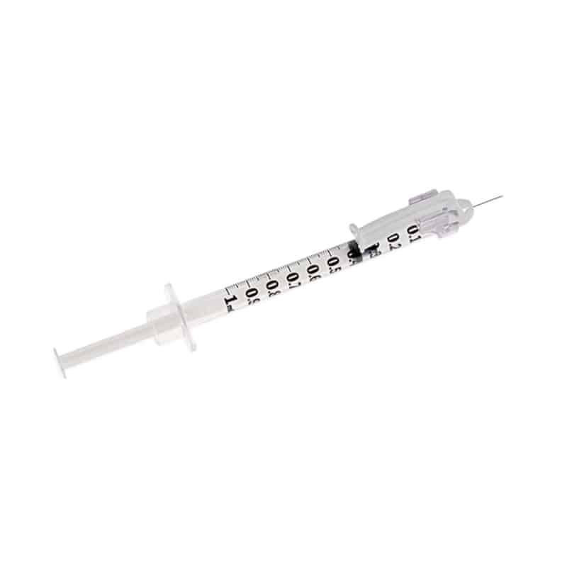 BD SafetyGlide Sicherheitsinjektionssystem - Tuberkulinspritze, integrierter Schutzmechanismus - Med-Praxisbedarf
