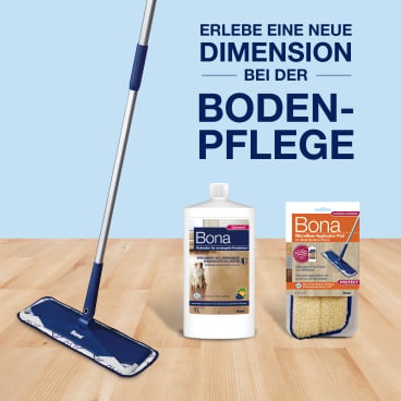 Holzbodenpflege für Praxen - Bona Refresher eignet sich für Kliniken und Arztpraxen - Med-Praxisbedarf