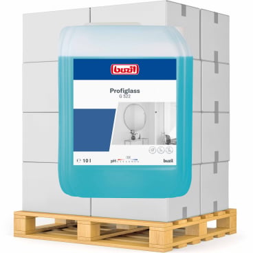 Glasreiniger für Praxen Profiglass G 522 - ergiebiges Konzentrat, für hygienisch reine Oberflächen - Med-Praxisbedarf