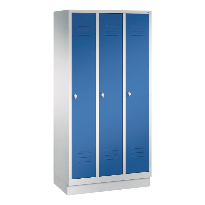 Aufbewahrungsschrank Garderobe Metall - von C+P, konfigurierbar mit 2 bis 4 Abteilen - Med-Praxisbedarf