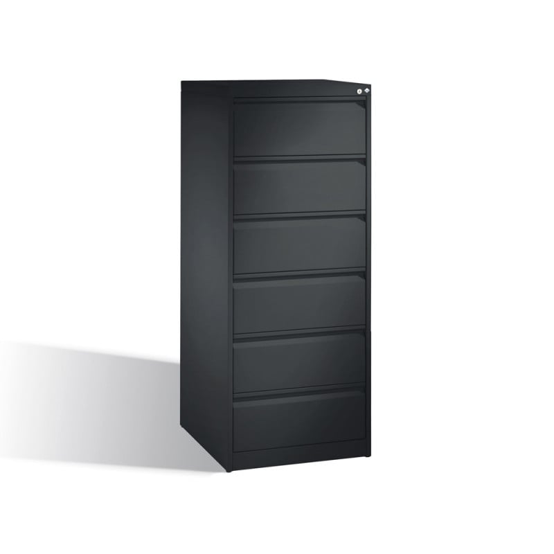 Karteikartenschrank Acurado mit Schubladen - für Karteikarten im Format DIN A5, seitliche Griffleisten - Med-Praxisbedarf