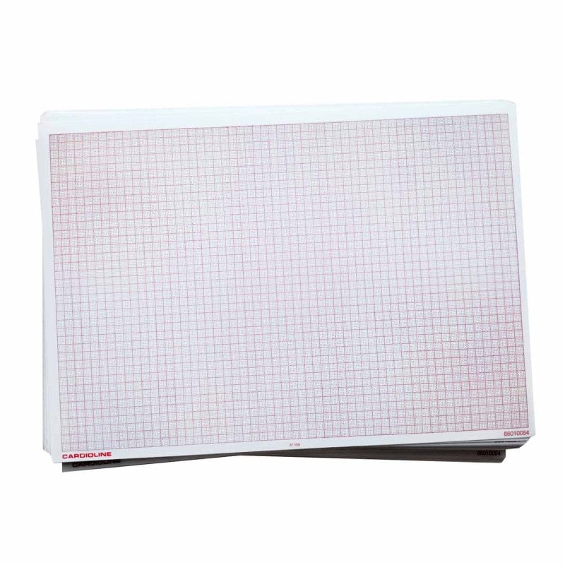 Cardioline A4 EKG-Papier - Verbrauchsmaterial für EKG-Aufzeichnungen im A4-Format - Med-Praxisbedarf