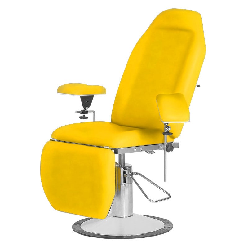 Blutentnahme-Stuhl mit Fußstütze - ergonomische Positionierung für Patienten - Med-Praxisbedarf