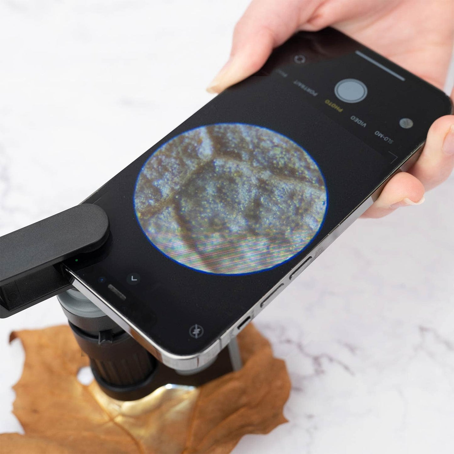 Profi Taschenmikroskop MicroBrite Pro™ - von CARSON, kompakt und leicht zu transportieren - Med-Praxisbedarf