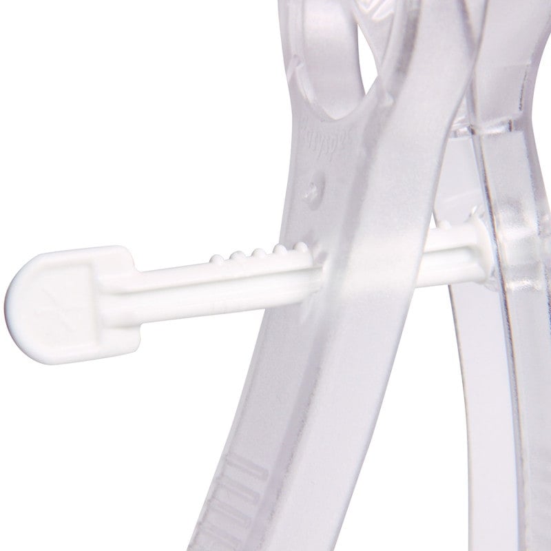 Transparentes EasySpec Spekulum Einweg - Detailansicht der anatomischen Form - Med-Praxisbedarf