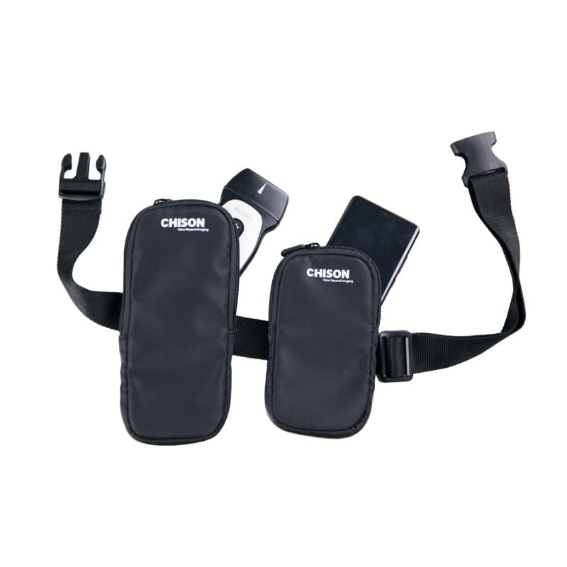 Chison Gürteltasche für SonoEye - Tragetasche mit zwei Fächern für das portable Ultraschallgerät - Med-Praxisbedarf