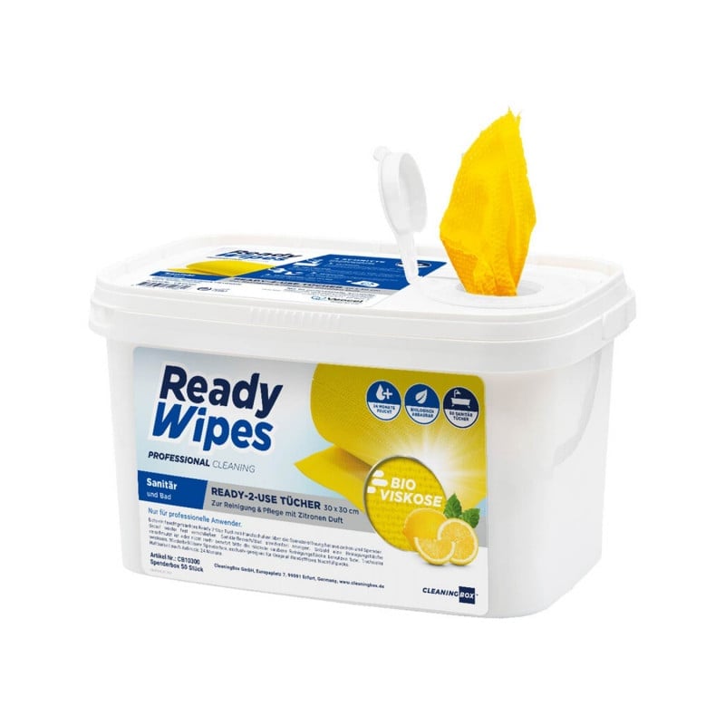 ReadyWipes Spenderbox Reinigungstücher - praktische Sofortlösung für die Flächendesinfektion - Med-Praxisbedarf