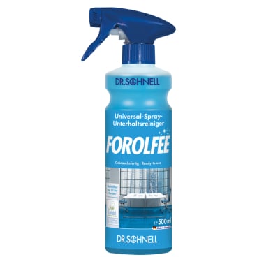 Gebrauchsfertiger Reiniger FOROLFEE von Dr. Schnell - Sprühflasche für sofortige Anwendung - Med-Praxisbedarf