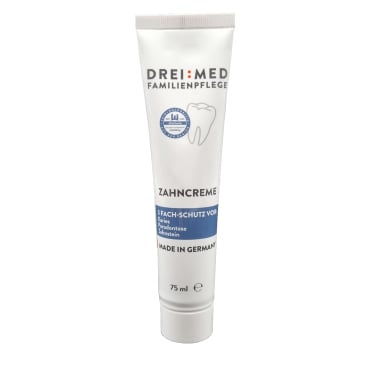 Dreiturm DREIMED® Zahncreme - Für die tägliche Mundhygiene mit ausgewählten Wirkstoffen - Med-Praxisbedarf