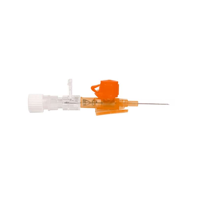 Safety Venenverweilkanüle Vasuflo INT - Größe 20G, mit integriertem Schutzmechanismus - Med-Praxisbedarf