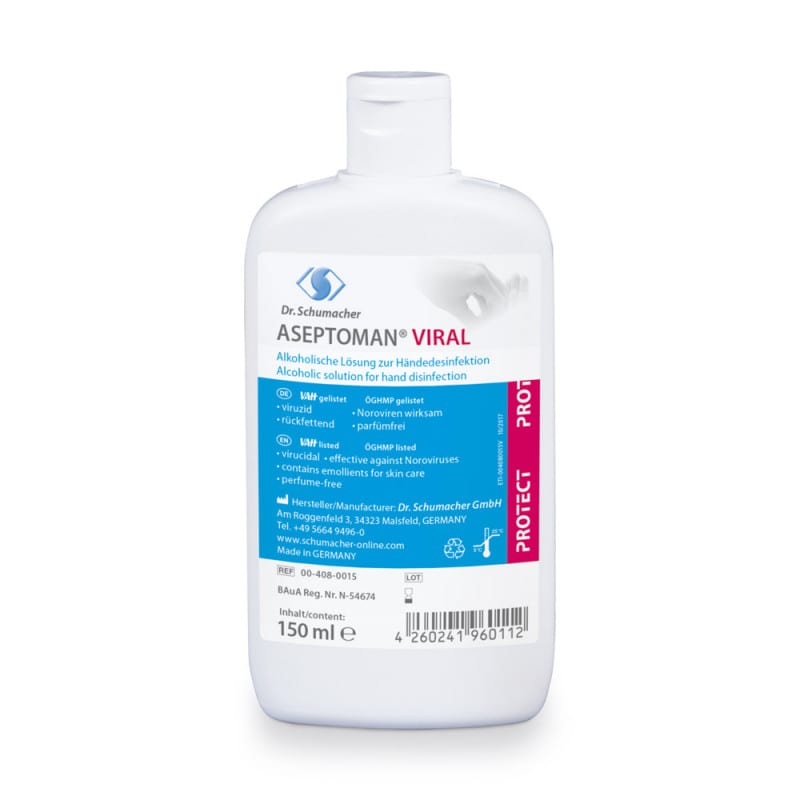 Flasche ASEPTOMAN Viral Händedesinfektion - 1 Liter, für medizinische Einrichtungen - Med-Praxisbedarf