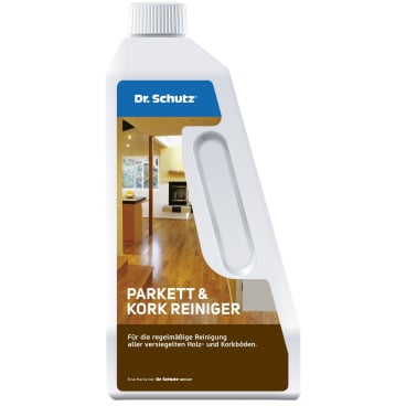 Parkett und Kork Reiniger Dr. Schutz® - Aktivreiniger für versiegelte Böden - Med-Praxisbedarf