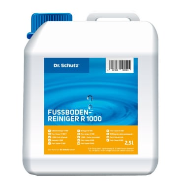 Dr. Schutz R 1000 Reiniger für elastische Böden - Kanister mit Konzentrat für die professionelle Reinigung - Med-Praxisbedarf