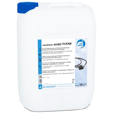 Endoskop-Reiniger endo CLEAN - von Dr. Weigert, Flasche mit blauer Flüssigkeit - Med-Praxisbedarf