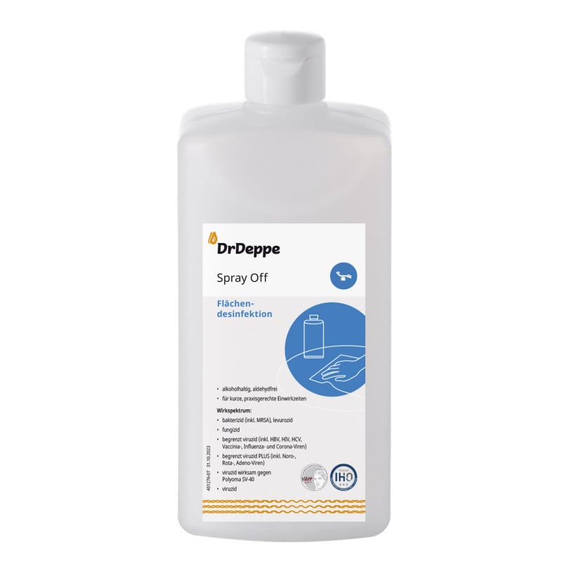 Spray Off Flächendesinfektion - gebrauchsfertige Schnelldesinfektion für Oberflächen - Med-Praxisbedarf