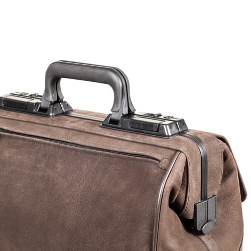Rauleder-Arzttasche Rusticana - Innenaufteilung, robuste Ledertasche für Mediziner - Med-Praxisbedarf