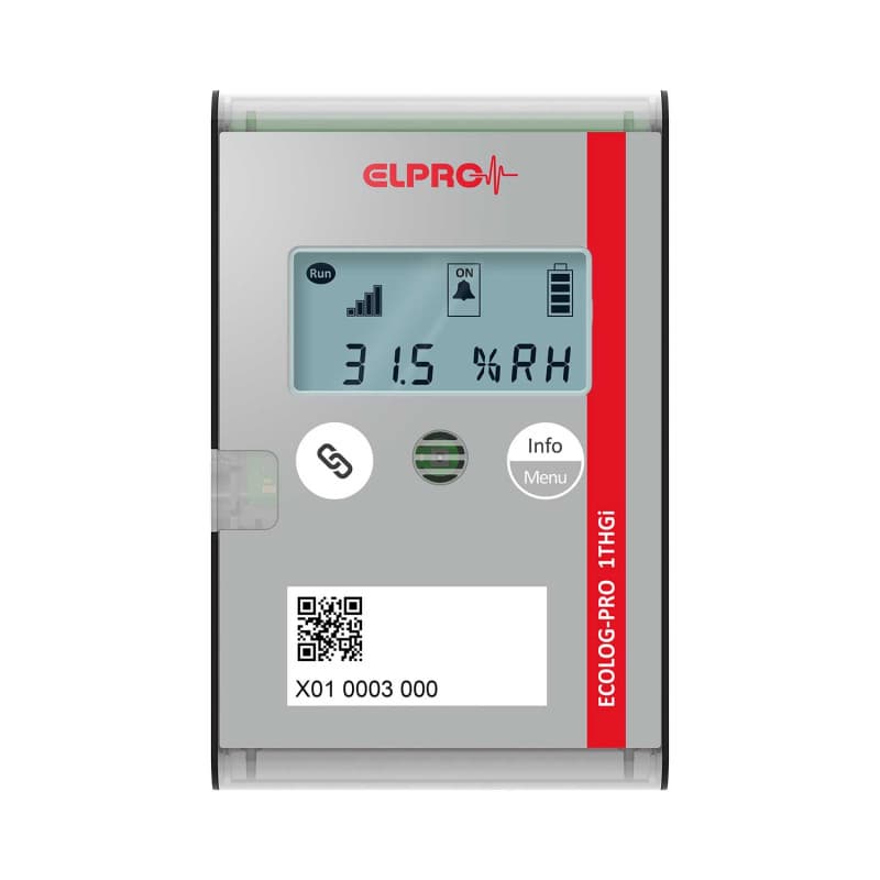 Datenlogger ECOLOG-PRO 1THGi für Temperatur und Luftfeuchtigkeit - misst -35°C bis +70°C, 0-100% rF - Med-Praxisbedarf