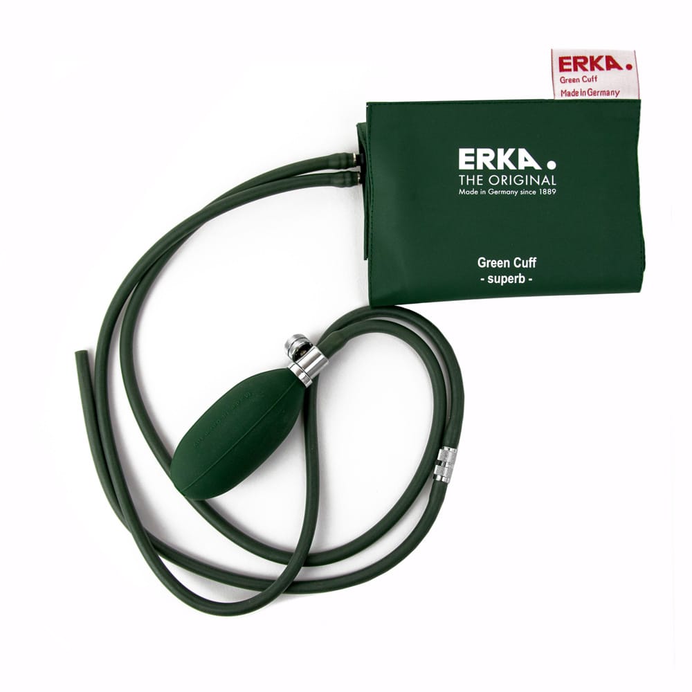 ERKA VARIO Manometer-Detail - präzise Skala, Druckablassventil und Luftpumpe - Med-Praxisbedarf