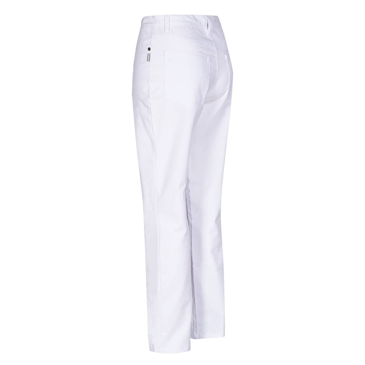 Edelweiss Jeffie Jeans Detail - Bund und Knopf, dunkelblau für Arztpraxis - Med-Praxisbedarf