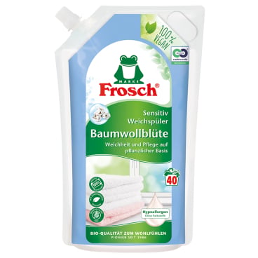 Frosch Weichspüler Sensitiv - für weiche und frische Berufskleidung in der Praxis - Med-Praxisbedarf