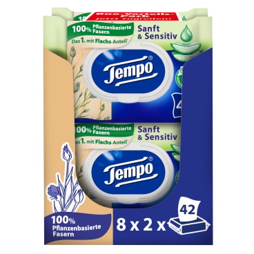 Tempo sanft & sensitive Toilettentücher Großpackung - praktische Lösung für Kliniken und Pflege - Med-Praxisbedarf