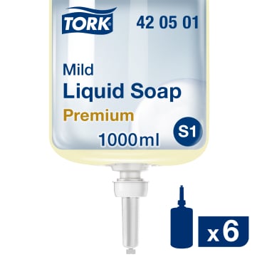 Tork Premium Flüssigseife rückfettend für S1 und S11 Spender - hygienische Handreinigung im klinischen Bereich - Med-Praxi...