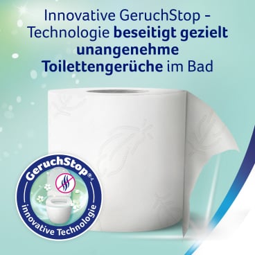 Toilettenpapier mit Lufterfrischer 3-lagig - Zewa Bewährt Serie, mehrlagige Saugfähigkeit - Med-Praxisbedarf