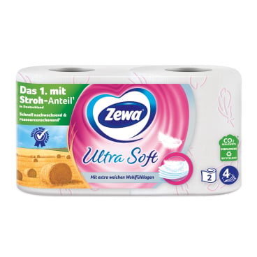 Toilettenpapier 4-lagig Zewa Ultra Soft - umweltfreundlicher Strohanteil, für medizinische Einrichtungen - Med-Praxisbedarf