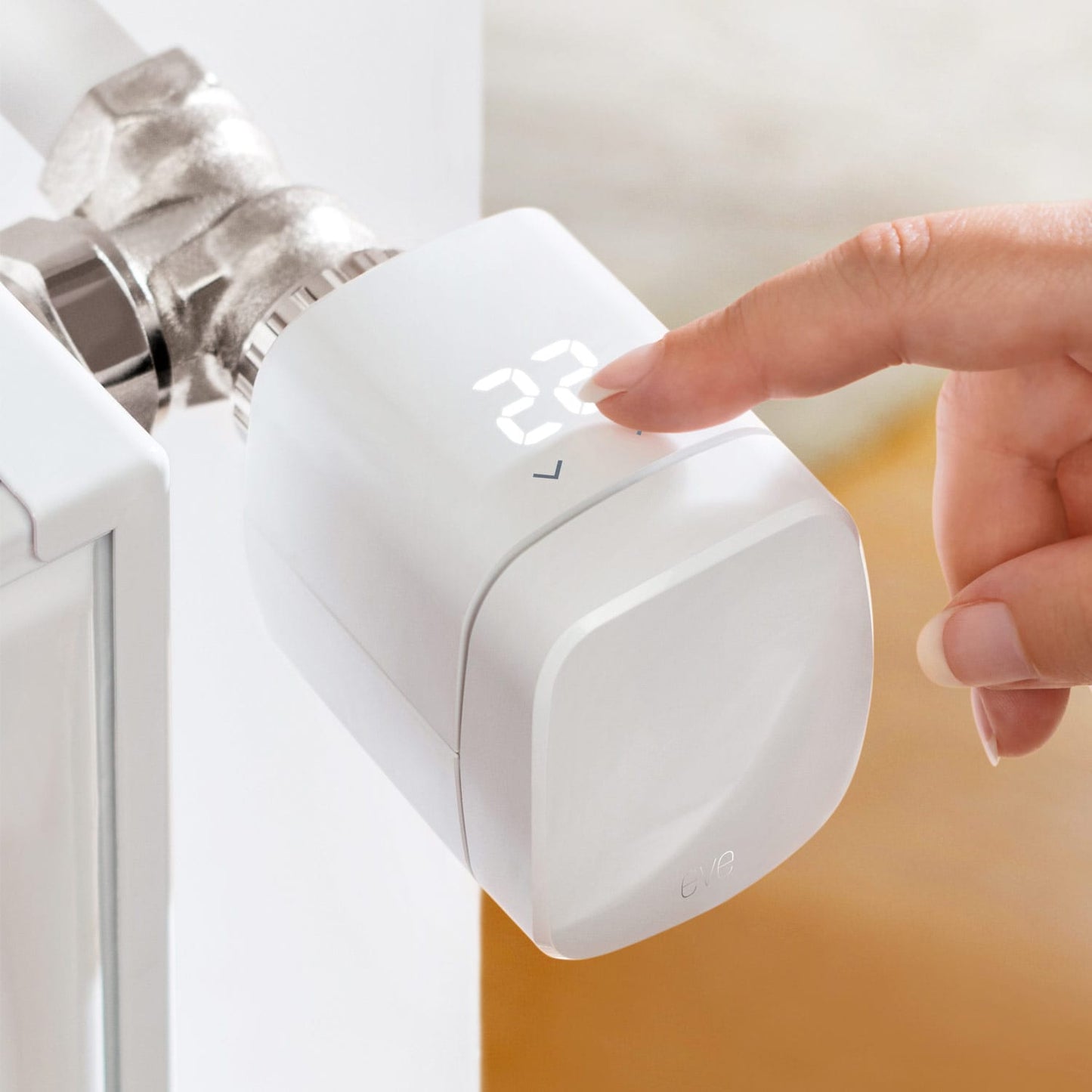 Eve Thermo Heizkörperthermostat - automatische Nachtabsenkung für Klinikbereiche, kabellos - Med-Praxisbedarf